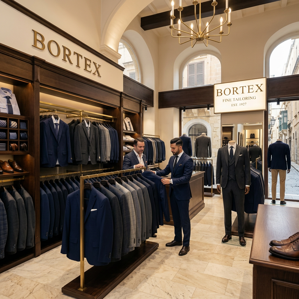 Bortex - High-end men's clothing store in Valletta
