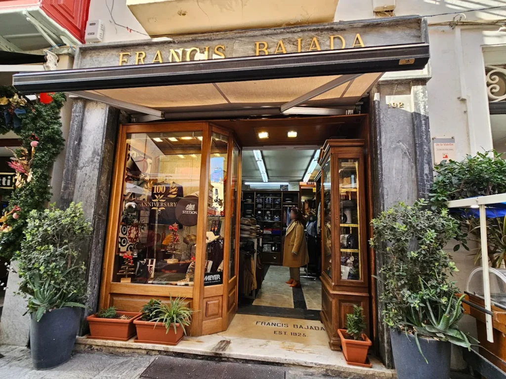 Francis Bajada Menswear Valletta